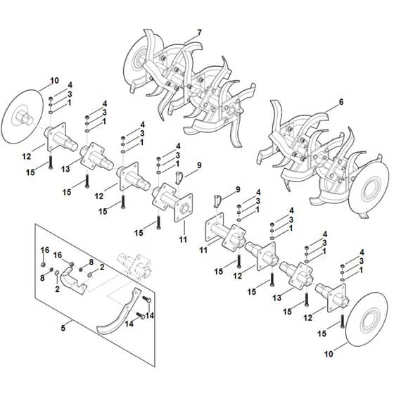 Stihl MH700.1 - Hoe Assy. - Parts Diagram
