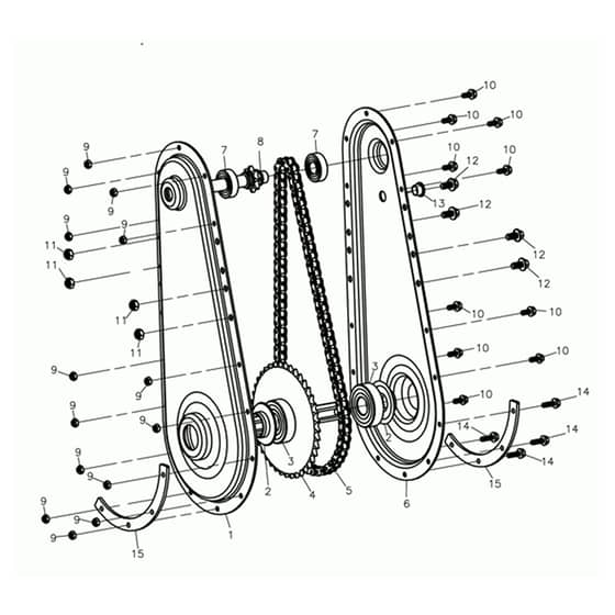 MH 175 RKS - Oleo-Mac Tiller Gears Diagram