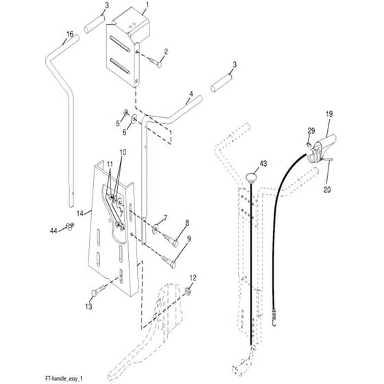 McCulloch MHDF800 - 2010-03 - Handle Parts Diagram