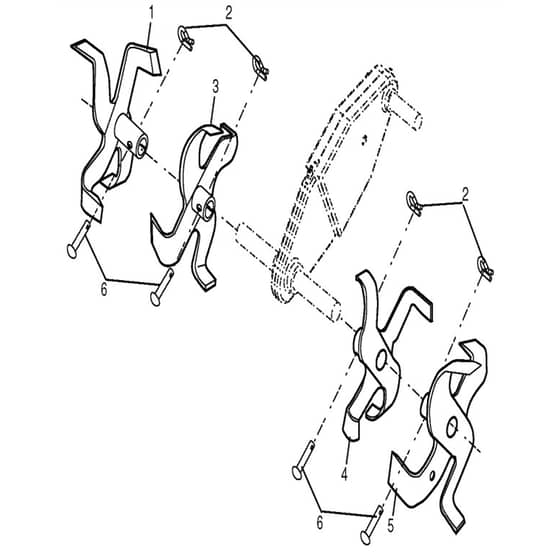 McCulloch MHDF800 - 2010-03 - Tine Assembly Parts Diagram