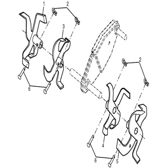 McCulloch MHDF800 - 2010 - 10 - Tine Assembly Parts Diagram