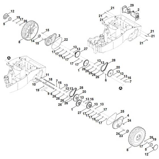 Viking MI322.0 C - Wheel Drive - Parts Diagram