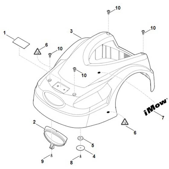Viking MI422.0 - Machine Cover - Parts Diagram