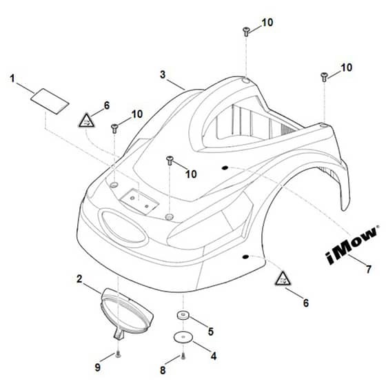 Viking MI422.1 - Machine Cover - Parts Diagram