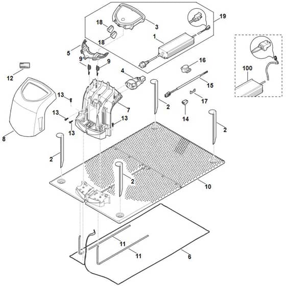 Viking MI632.0 C - Docking Station - Parts Diagram