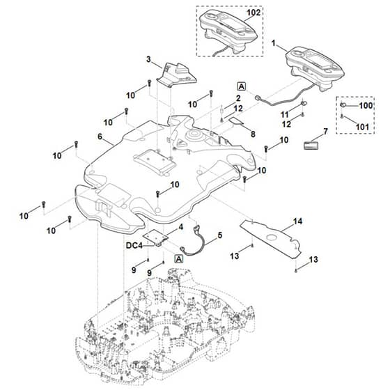 Viking MI632.0 C - Housing Upper Part - Parts Diagram