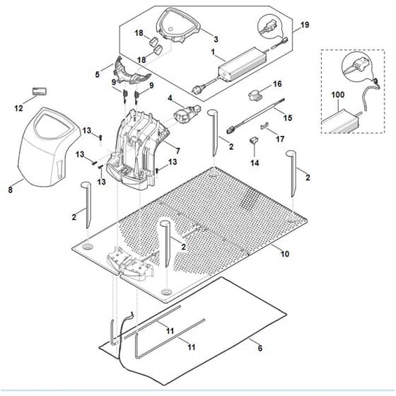 Viking MI632.0 P - Docking Station - Parts Diagram