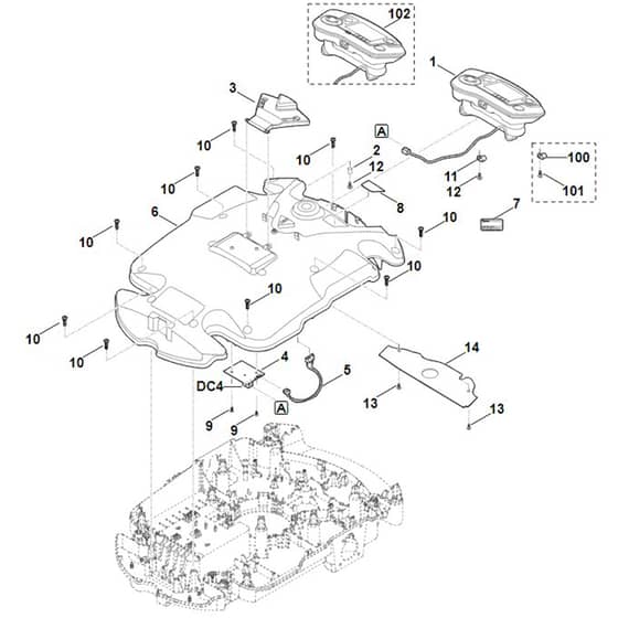 Viking MI632.0 P - Housing Upper Part - Parts Diagram