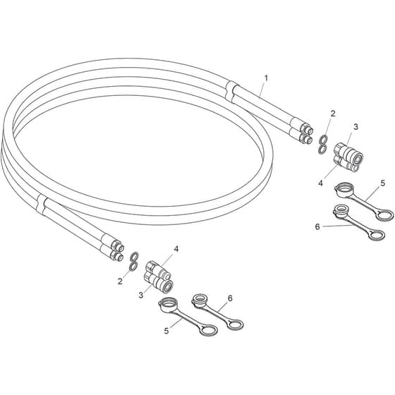 Belle Midi 20-110D (PAN) - Hose Assembly