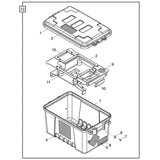 Belle Minimix 150E+ - Battery-Battery Charger Box