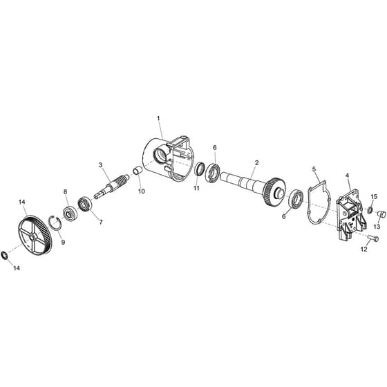 Belle Minimix 150E+ - Gearbox Assembly