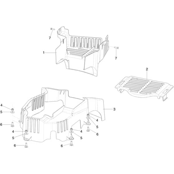 MISTRAL 72/12.5 K H (3in1) - Oleo-Mac Ride On Mower Belt guard Diagram