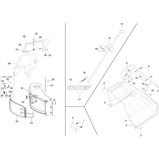 MISTRAL 72/12.5 K H (3in1) (K1250) EURO 5 - Oleo-Mac Ride On Mower Optional on request Diagram