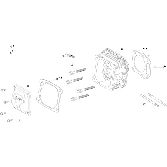 MISTRAL 72/12.5 K H (3in1) (K1250) EURO 5 - Oleo-Mac Ride On Mower Top cover Diagram