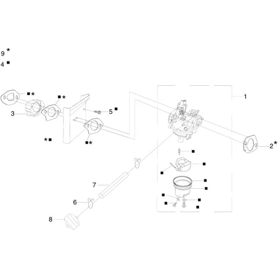 MISTRAL 72/12.5 K H (3in1) VERS - 2017 - Oleo-Mac Ride On Mower Carburettor Diagram