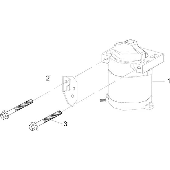 MISTRAL 72/12.5 K H (3in1) VERS - 2017 - Oleo-Mac Ride On Mower Starter lever Diagram
