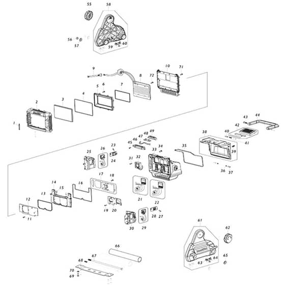 Makita ML009G - Cordless Worklight - Power Tool Diagram