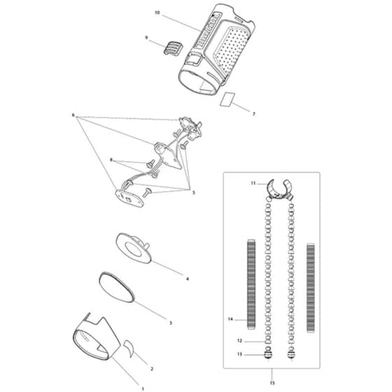 Makita ML101 - Rechargeable Grab Light - Power Tool Diagram