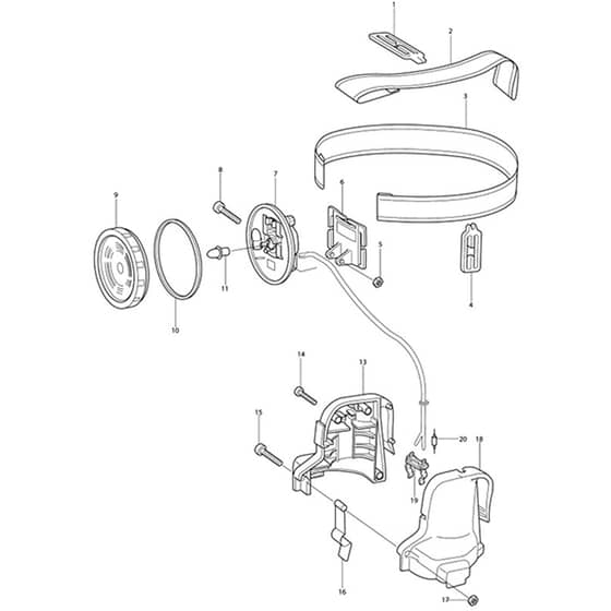 Makita ML121 - Rechargeable Flashlight - Power Tool Diagram