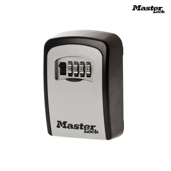 Master Lock 5401 Standard Wall Mounted Key Lock Box (Up To 3 Keys) - Black - 5401EURD