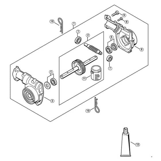 Genuine Stihl MM55-Z / P - Gear head (16.2013)
