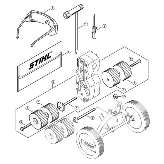 Genuine Stihl MM55-Z / R - Tools, Extras