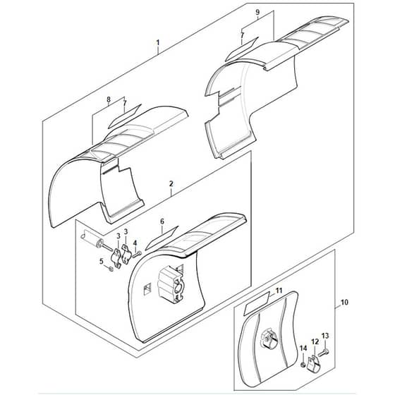 Stihl MM55 - Deflector - Parts Diagram