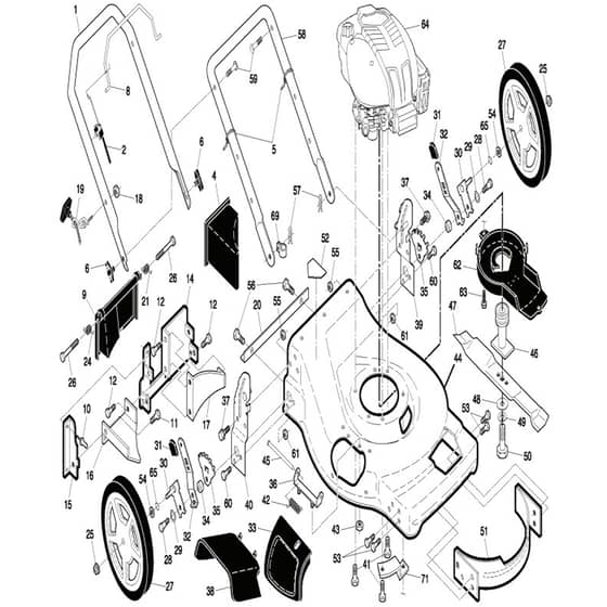 McCulloch MM56-875 DW - 96141016001 - 2008-08 - Frame Parts Diagram