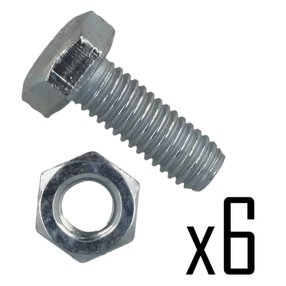 Genuine Stiga Blade Shear Bolt Set (6 Bolts & 6 Nuts) - 1134-9054-01