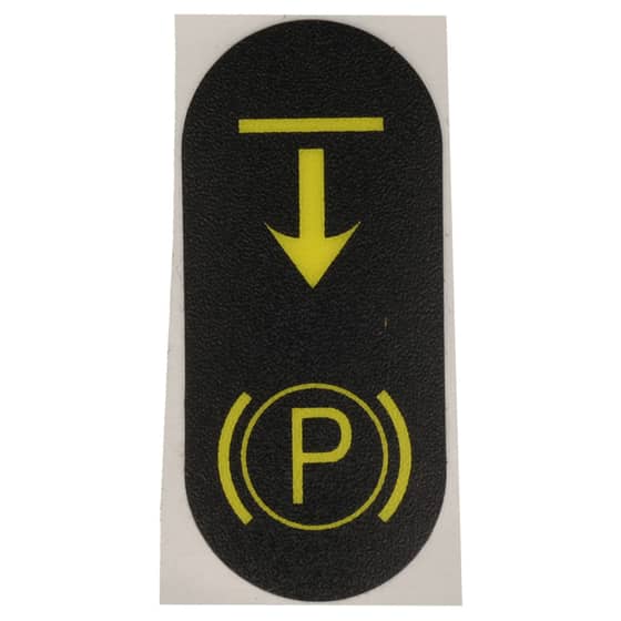 Genuine Mountfield 1530H, 1538H Parking Brake Decal - 114363700/0