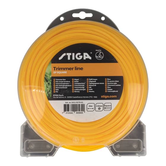 Genuine Stiga 4.0mm x 25m Strimmer Line (Square) - 1911-9279-01