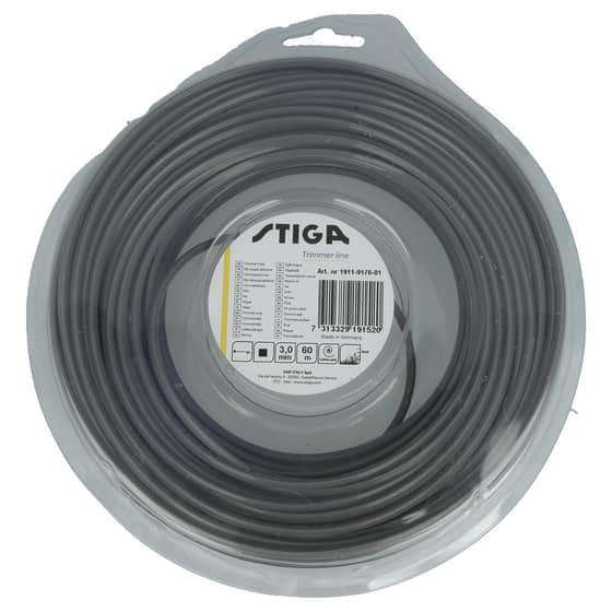 Genuine Stiga 3.0mm x 60m Strimmer Line (Square) - 1911-9176-01