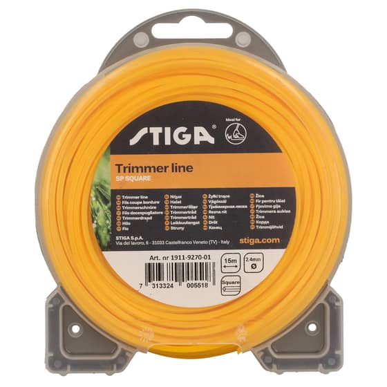 Genuine Stiga 2.4mm x 15m Strimmer Line (Square) - 1911-9270-01