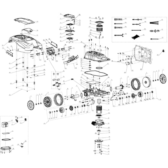Cobra MOWBOT800 - Mowbot 800 Robot Mower Main Diagram