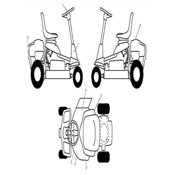 McCulloch MOWCART 66 - 96021000906 - 2014-07 - Decals Parts Diagram