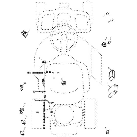 McCulloch MOWCART - 96021001201 - 2011-08 - Electrical Parts Diagram