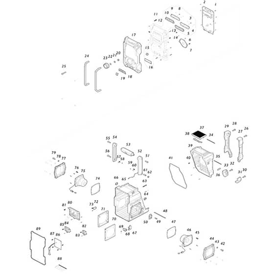 Makita MR004G - Job Site Radio - Power Tool Diagram