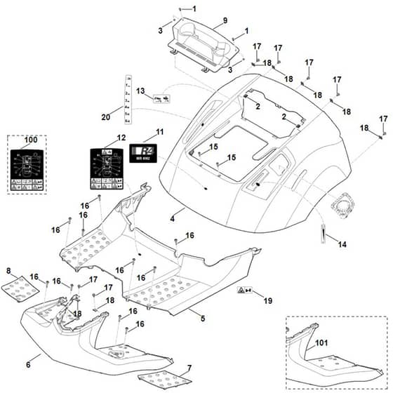 Viking MR4082.0 - Cover - Parts Diagram