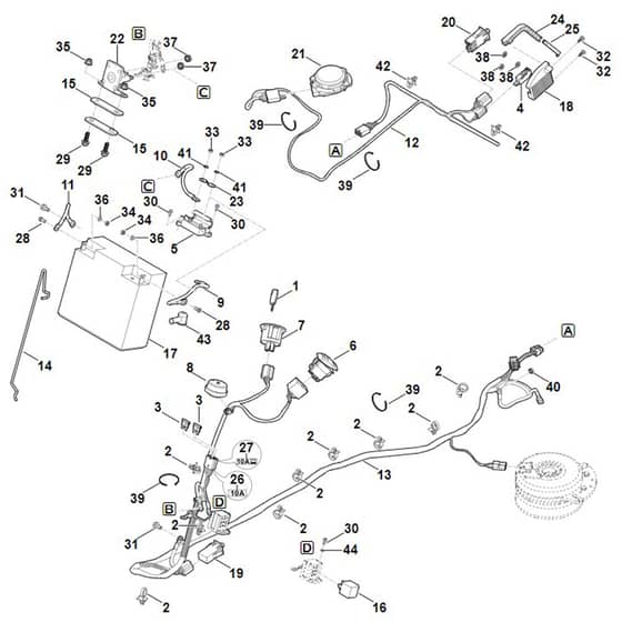 Viking MR4082.0 - Electric Equipment - Parts Diagram