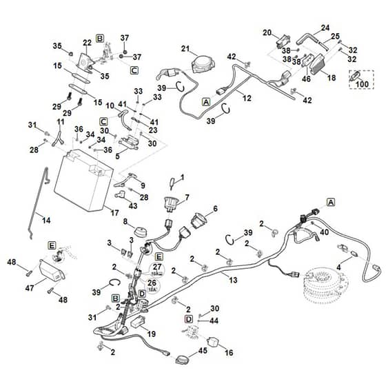 Viking MR4082.1 - Electric Equipment - Parts Diagram