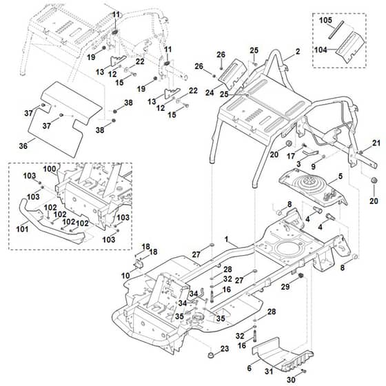 Viking MR4082.1 - Frame - Parts Diagram