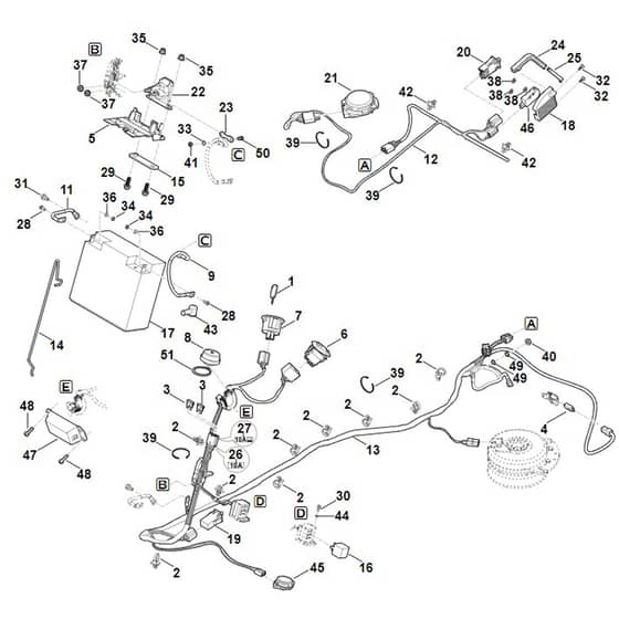 Viking MR4082.2 - Electric Equipment - Parts Diagram