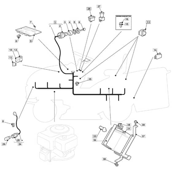 MR 14 37 - 2009 - 2T2242443/IM9 - Mountfield Ride On Mower Electrics Diagram