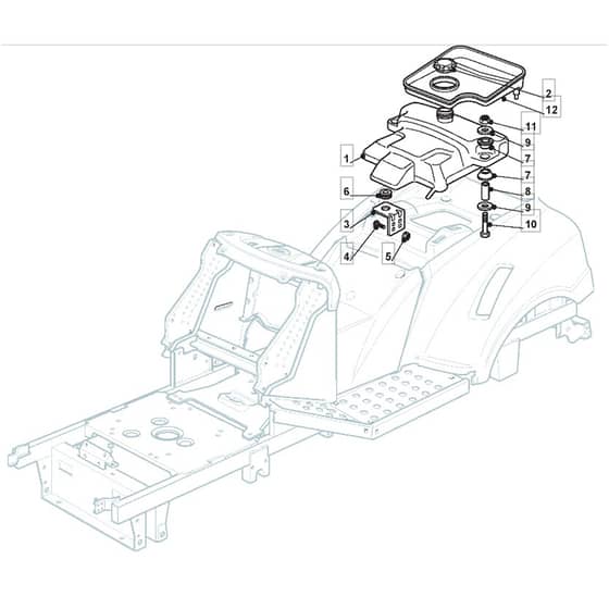 MR 14 37 - 2009 - 2T2242443/IM9 - Mountfield Ride On Mower Fuel Tank Diagram