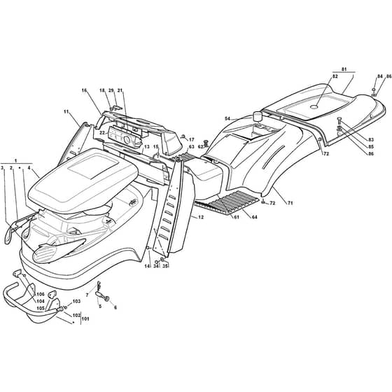MR 22 48 H - 2009 - 2T6682443/IM9 - Mountfield Ride On Mower Body Diagram