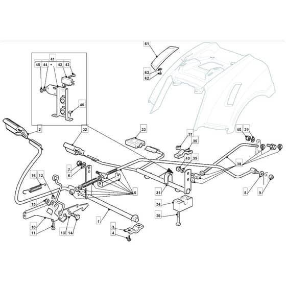 MRL 9214 H - 2009 - 2T2642436/IM9 - Mountfield Ride On Mower Controls Diagram