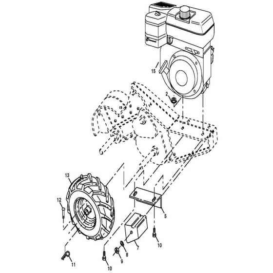 McCulloch MRT6 - 96091000600 - 2007-08 - Mainframe, Right Side Parts Diagram