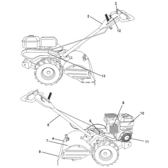 McCulloch MRT6 - 96091000605 - 2010-03 - Decals Parts Diagram