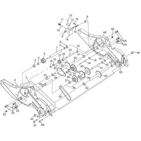 McCulloch MRT6 - 96091000605 - 2010-03 - Transmission Parts Diagram