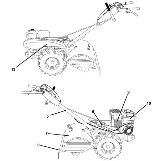 McCulloch MRT6 - 96091002103 - 2013-01 - Decals Parts Diagram